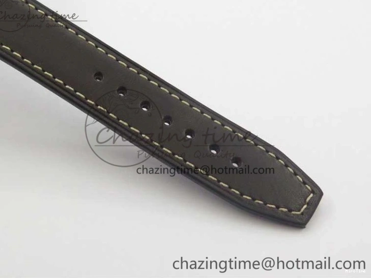 MIROTIME 0514 Pilot Chrono Spitfire IW387903 SS ZF 1:1 Best Edition Black Dial on Brown Leather Strap A OdorResistant 7127
